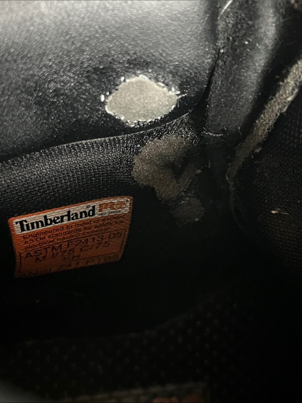 Timberland PRO Safety Toe Work Boots Black Leather EH Thermolite 8.5W - Picture 11 of 11